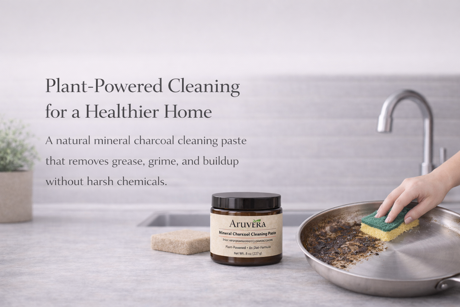 Aruvera Mineral Charcoal Cleaning Paste